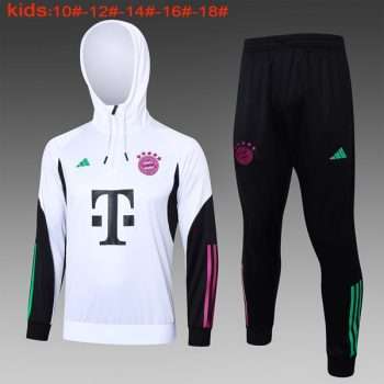 Sudadera Con Capucha Ninos Bayern Munich 2024 Blanco