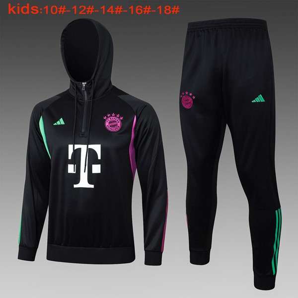 Ninos Sudadera Con Capucha Bayern Munich 2024 Negro 2 Sudadera Con Capucha Ninos Bayern Munich 2024 Negro