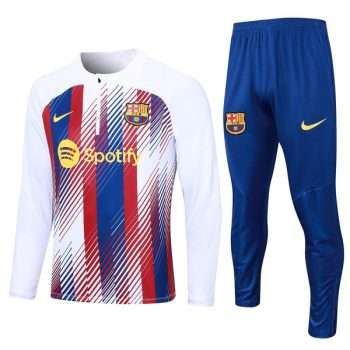 Sudadera Entrenamiento FC Barcelona 2024 Blanco Rojo