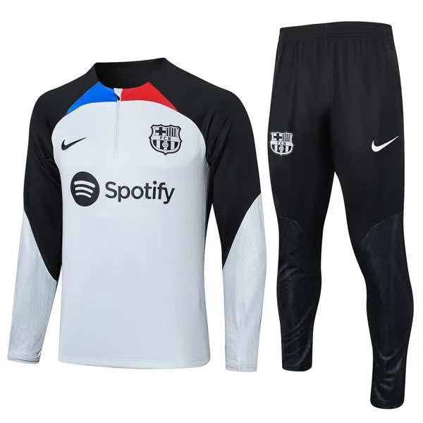 Sudadera Entrenamiento FC Barcelona 2024 Gris Negro Sudadera Entrenamiento FC Barcelona 2024 Gris Negro