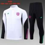 Sudadera Entrenamiento Ninos Bayern Munich 2024 Blanco