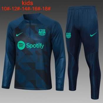 Sudadera Entrenamiento Ninos FC Barcelona 24 Azul