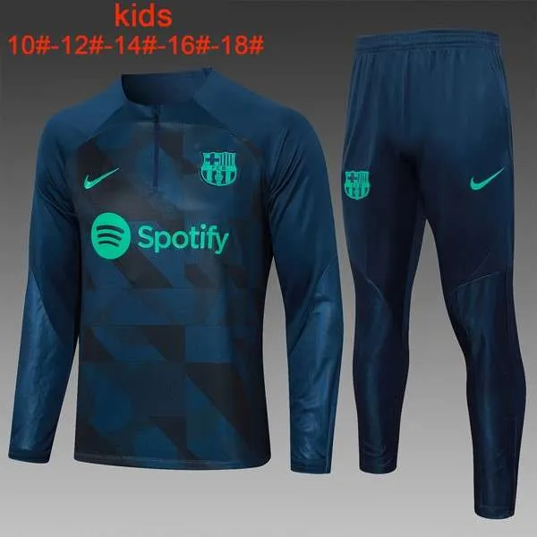 Ninos Sudadera De Training Barcelona 2024 Azul 2 Sudadera Entrenamiento Ninos FC Barcelona 2024 Azul 2