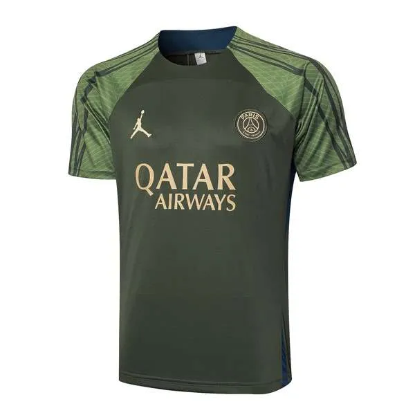 Camiseta Entrenamiento PSG 2024-2025 Verde 2 Tailandia Camiseta Entrenamiento Paris Saint Germain 2024 2025 Verde