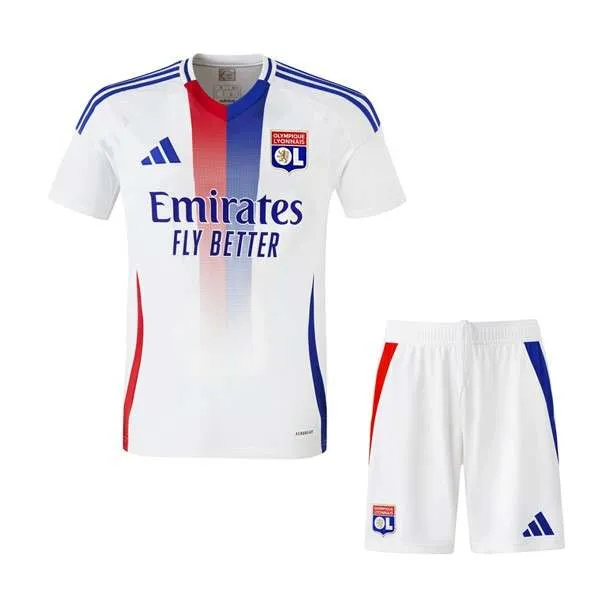 Camiseta Lyon 1ª Niño 2024-2025 Camiseta Olympique Lyon Conjunto Ninos Primera 2024 2025