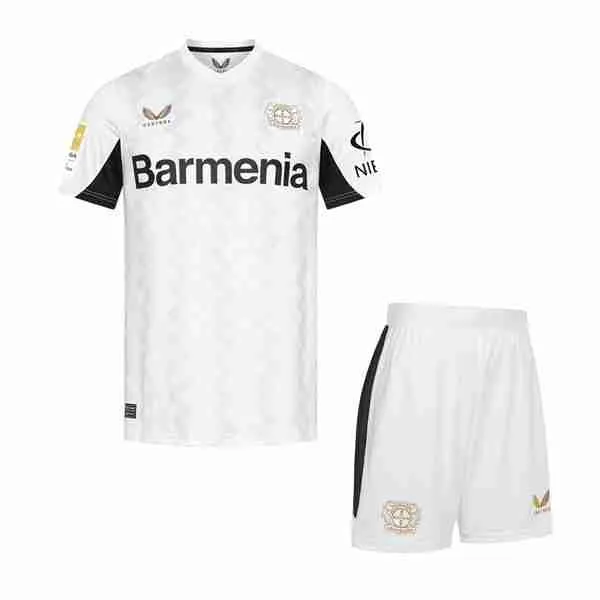 Camiseta Bayer 04 Leverkusen 2ª Niño 2024-2025 Camiseta Bayer Leverkusen Conjunto Ninos Segunda 2024 2025
