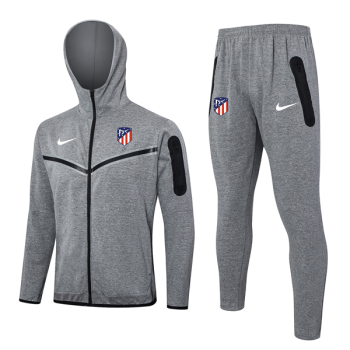Chandal Con Capucha Atlético De Madrid 2024 2025 Gris