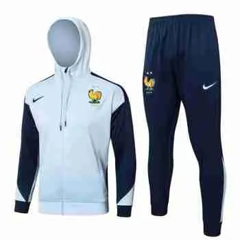 Chandal Con Capucha Francia 2024 25 Gris