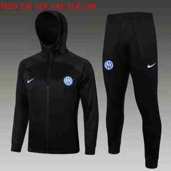 Chandal Con Capucha Niños Inter Milan 2024 2025 Negro