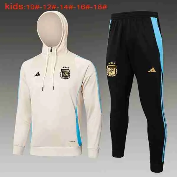 Niños Sudadera Con Capucha Argentina 2024-2025 Amarillo 3 Sudadera Con Capucha Ninos Argentina 2024 2025 Amarillo