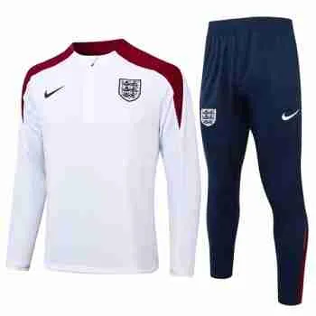 Sudadera Entrenamiento Inglaterra 2024 2025 Blanco Rojo