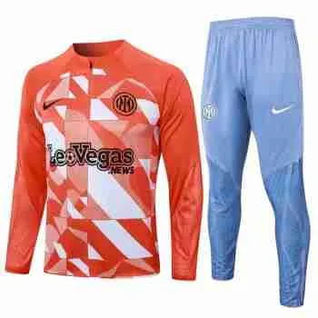 Sudadera Entrenamiento Inter Milan 2024 2025 Naranja Blanco