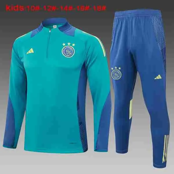 Niños Sudadera De Training Ajax 2024-2025 Verde 3 Sudadera Entrenamiento Ninos Ajax De Amsterdam 2024 2025 Verde
