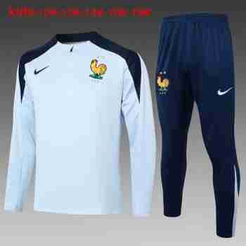 Sudadera Entrenamiento Niños Francia 2024 25 Azul