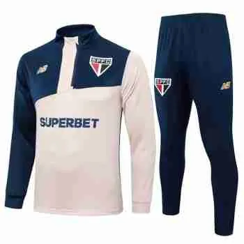 Sudadera Entrenamiento Sao Paulo 2024 2025 Amarillo Azul
