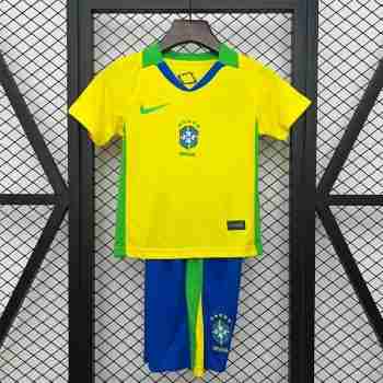 Camiseta Brasil Conjunto Niños Primera 2025 2026