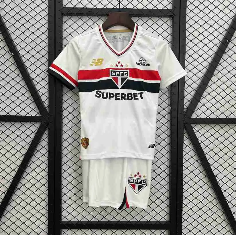 Camiseta Sao Paulo Conjunto Niños Primera 2025 2026 Camiseta Sao Paulo Conjunto Ninos Primera 2025 2026