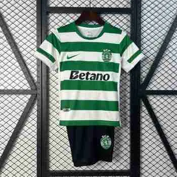 Camiseta Sporting De Lisboa Conjunto Niños Primera 2025 2026