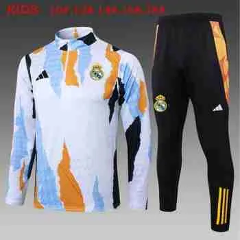Sudadera Entrenamiento Ninos Real Madrid 2025 2026 Azul Blanco
