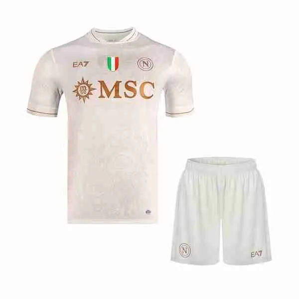 Camiseta Napoli 2ª Niño 2025-2026 Camiseta Napoli Conjunto Niños Segunda 2025 2026