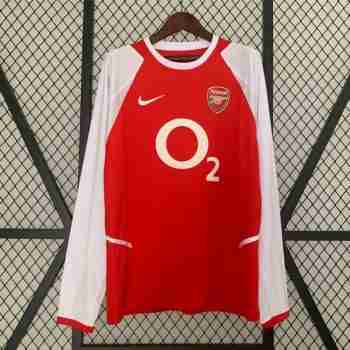 Tailandia Camiseta Primera Manga Larga Retro Arsenal 2002 2004