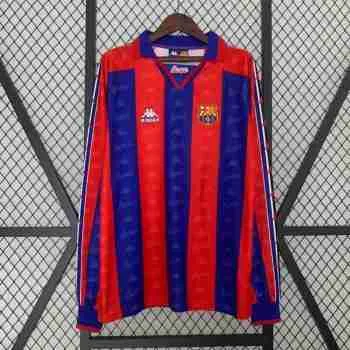 Tailandia Camiseta Primera Manga Larga Retro FC Barcelona 1996 1997