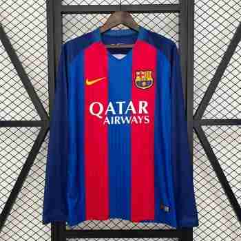 Tailandia Camiseta Primera Manga Larga Retro FC Barcelona 2014 2015