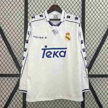 Tailandia Camiseta Primera Manga Larga Retro Real Madrid 1994 1996