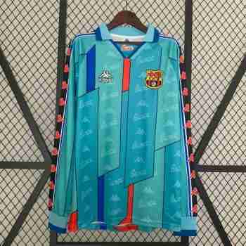 Tailandia Camiseta Segunda Manga Larga Retro FC Barcelona 1996 1997