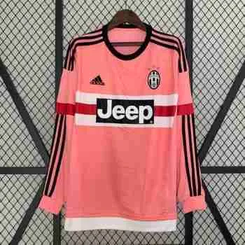 Tailandia Camiseta Segunda Manga Larga Retro Juventus 2015 2016