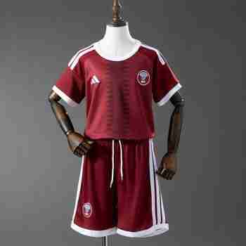 Camiseta Qatar Conjunto Niños Primera 2026