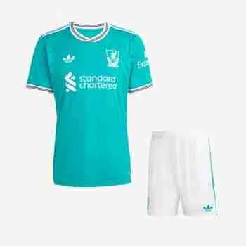 Camiseta Liverpool Conjunto Niños Tercera 2025 2026