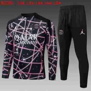 Sudadera Entrenamiento Niños Paris Saint Germain 2025 2026 Negro Rosa