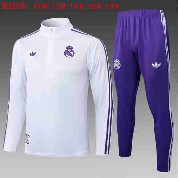 Ninos Sudadera De Training Real Madrid 2025-2026 Blanco 8 Sudadera Entrenamiento Niños Real Madrid 2025 2026 Blanco Purpura