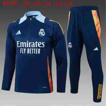 Sudadera Entrenamiento Niños Real Madrid 25 26 Azul