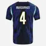 MARQUINHOS NO.4 Camiseta Segunda Brasil 2026 – Versión Jugador