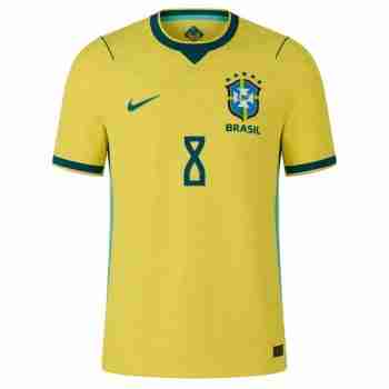 PAQUETA NO.8 Camiseta Primera Brasil 2026 – Versión Jugador_1