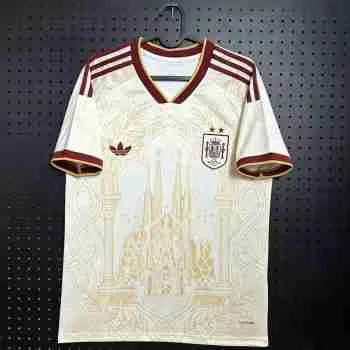 Camiseta Edición Conmemorativa España 2026 2027 Blanco – Versión Hincha